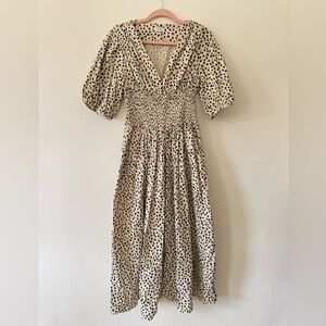 AYR The Extra Extra Soft Spot Smocked Midi Dress